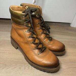 Pikolinos Womens ASPE Casual Leather Ankle‎ Boots Brandy Brown EU 41 US 10
